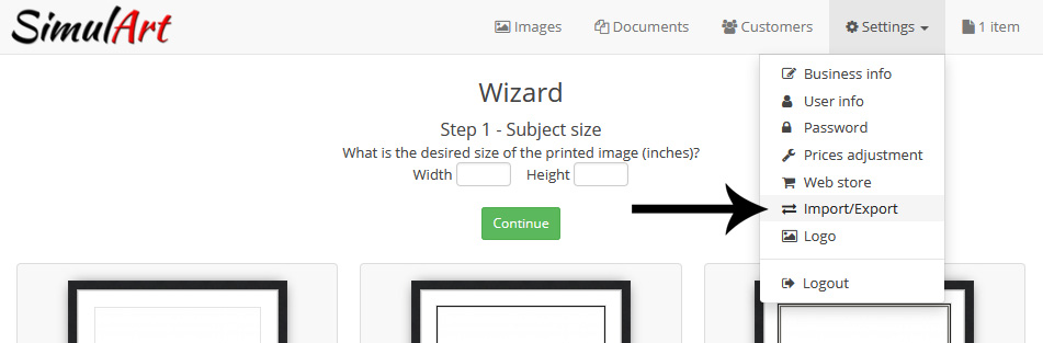 Picture Framing Software Screenshot