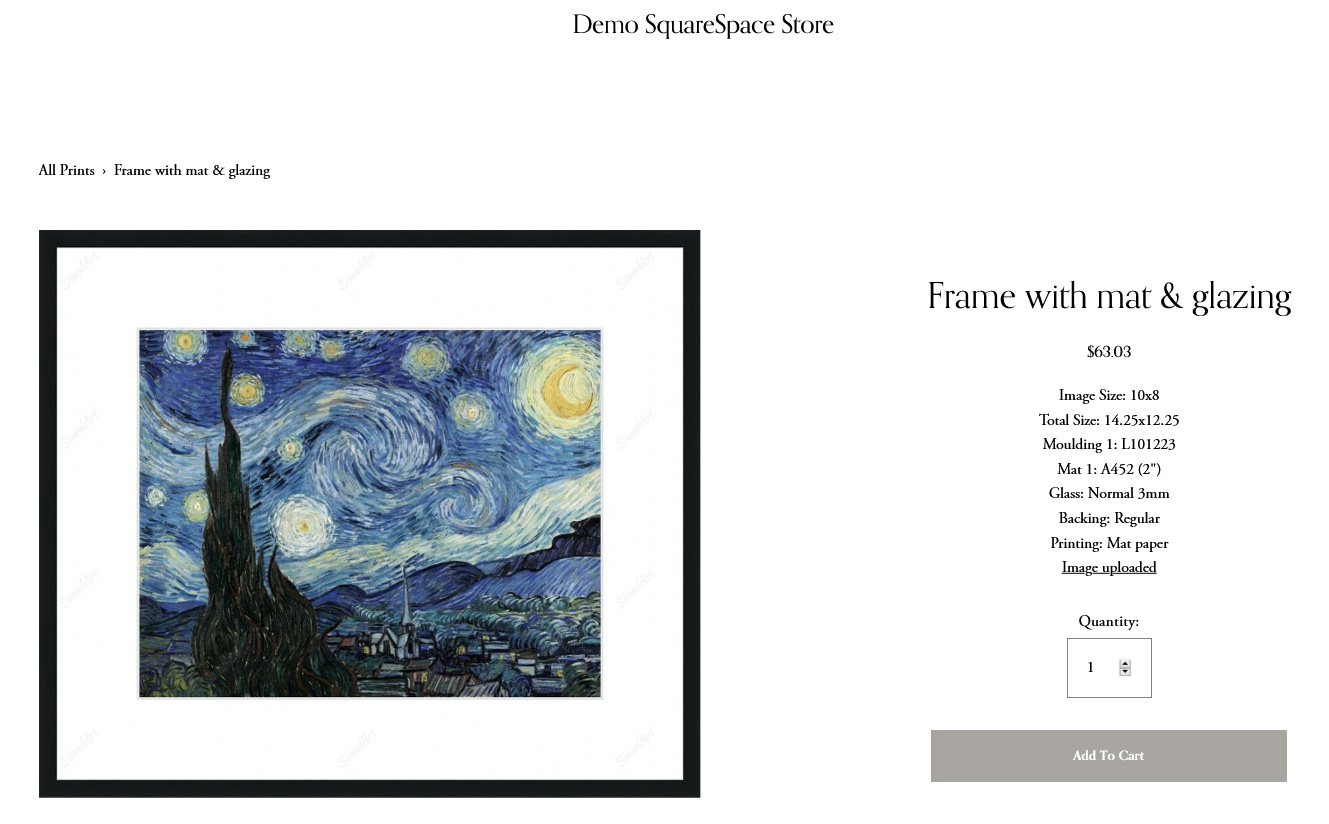 Picture Framing Software Screenshot